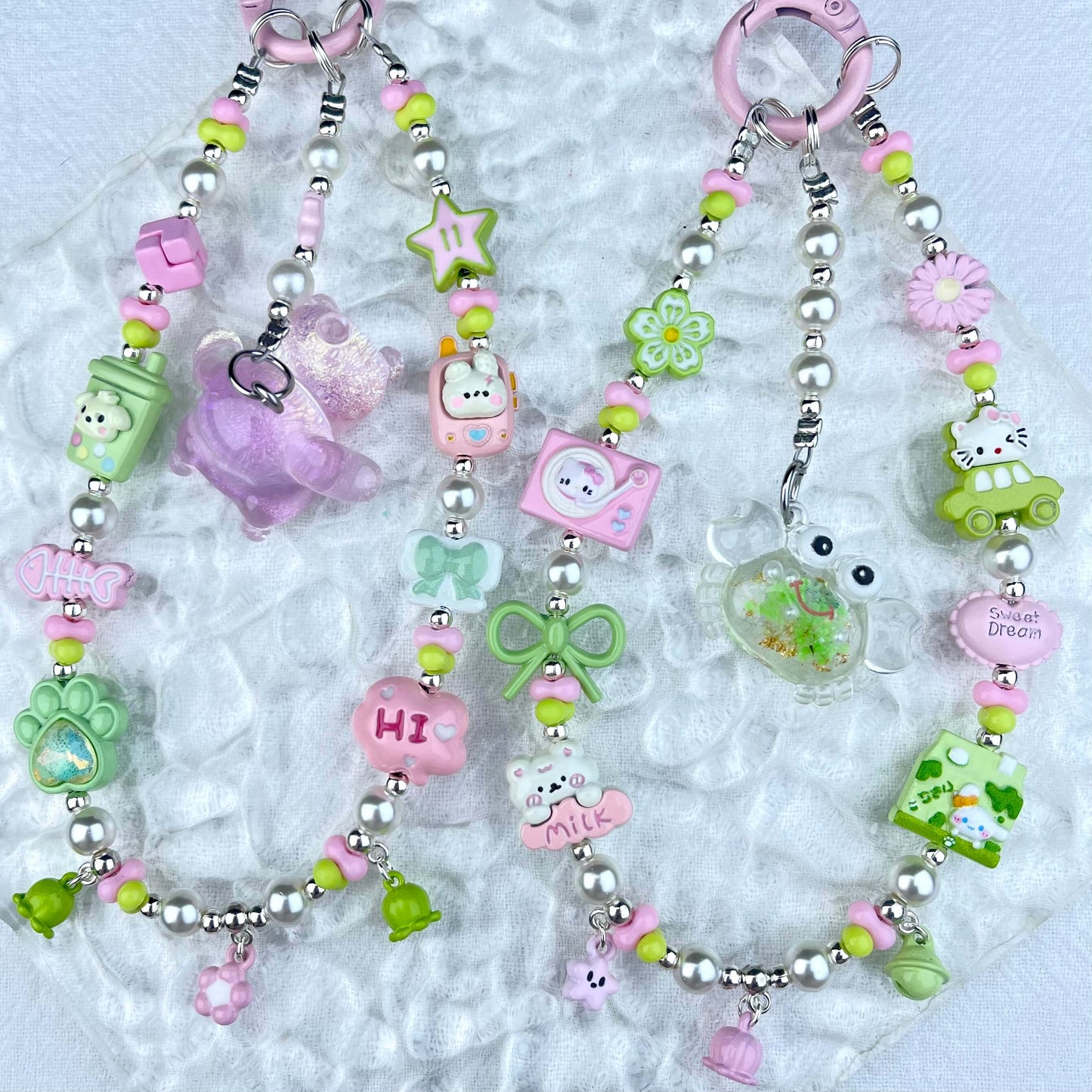 [New Arrival] Handmade Metal Decor and Glow In The Dark Decor Kawaii Phone Chains-Special Launch Price!