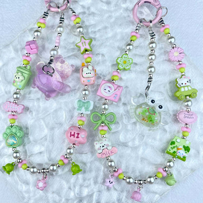[New Arrival] Handmade Metal Decor and Glow In The Dark Decor Kawaii Phone Chains-Special Launch Price!