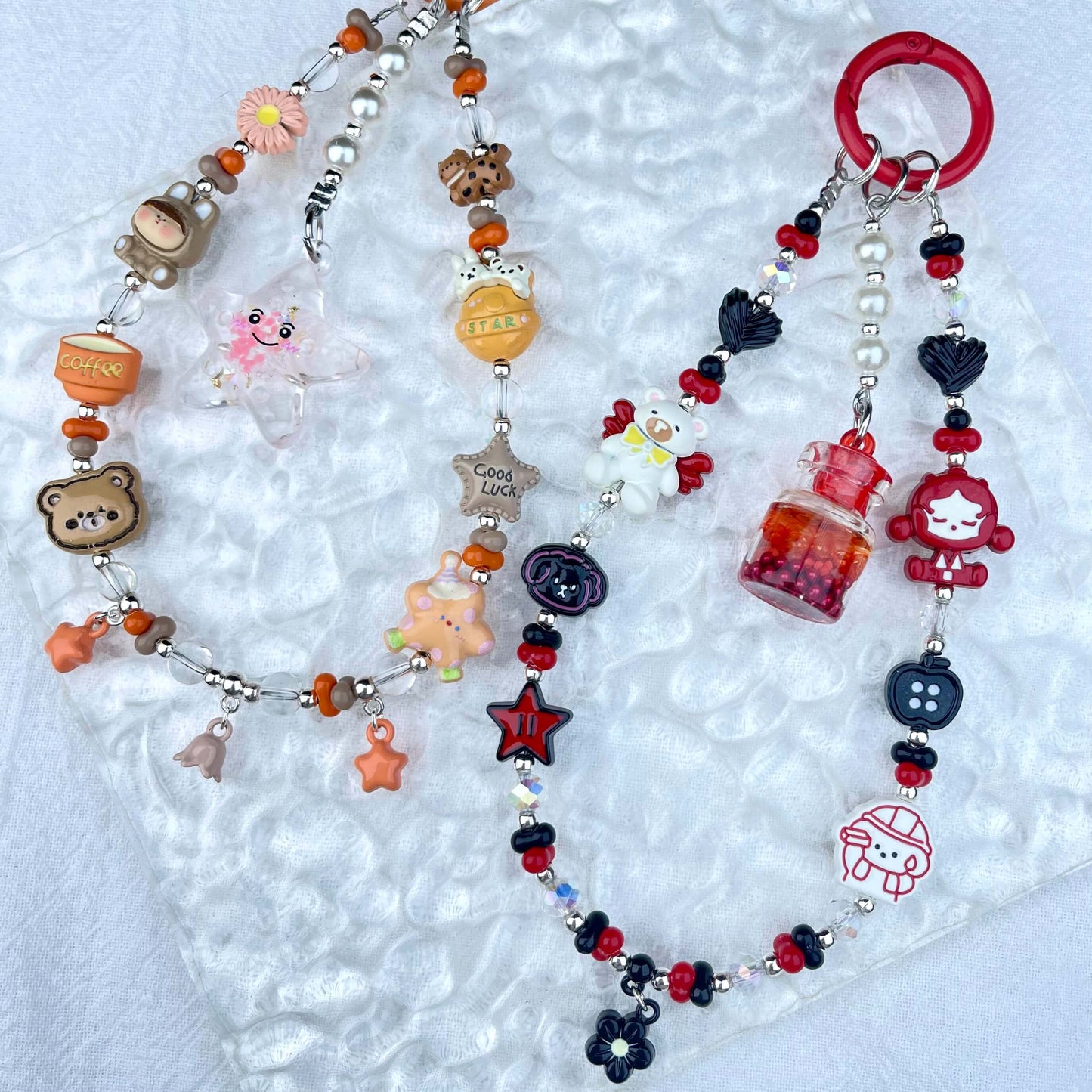 [New Arrival] Handmade Metal Decor and Glow In The Dark Decor Kawaii Phone Chains-Special Launch Price!