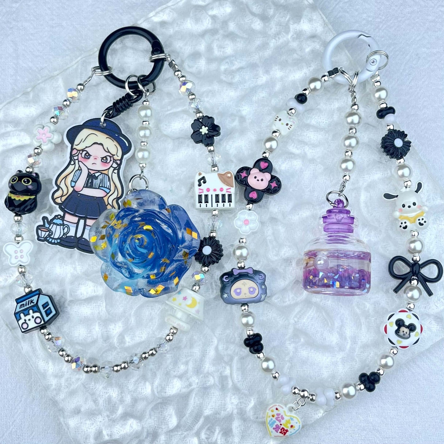 [New Arrival] Handmade Metal Decor and Glow In The Dark Decor Kawaii Phone Chains-Special Launch Price!