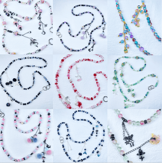 [Holiday Celebration] Premium Handmade Glass Beads Elegant and Beautiful Crossbody Chain