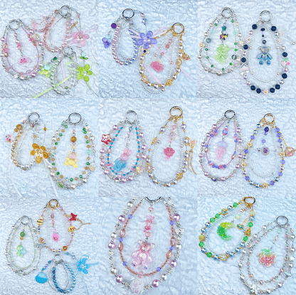[Anniversary Celebration] Premium "Fairy" Faux Pearls Glow In The Dark Decor Glittering Phone Chains-Celebration Special Price!