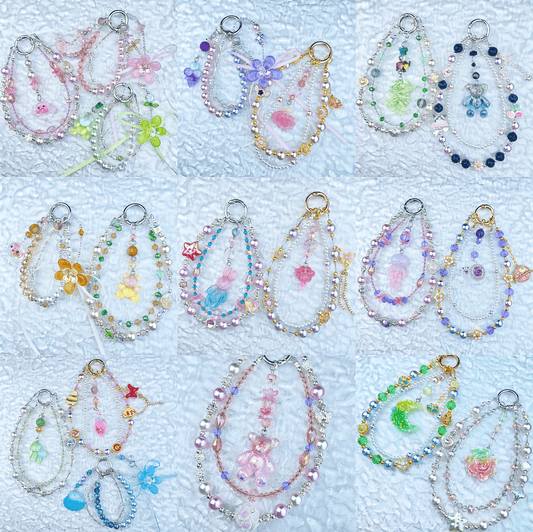 [Anniversary Celebration] Premium "Fairy" Faux Pearls Glow In The Dark Decor Glittering Phone Chains-Celebration Special Price!