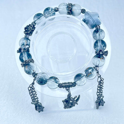 [New Arrival] Beautiful Handmade Elastic Bands Glass Beads Bracelets-Larger Size