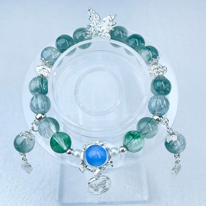 [New Arrival] Beautiful Handmade Elastic Bands Glass Beads Bracelets-Larger Size