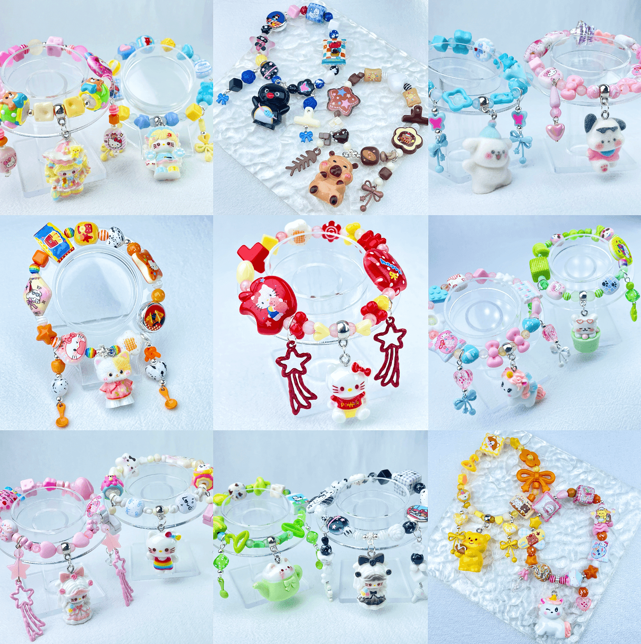[Holiday Celebration] Premium Handmade Kawaii Cuties Elastic Band Bracelets-Larger Size; Special Launch Price!