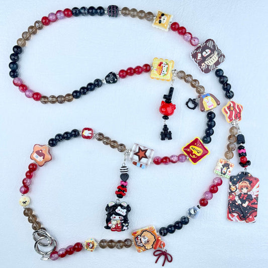 [New Arrival] Premium Handmade Glass Beads and Kawaii Decor Crossbody Chain-Special Launch Price!