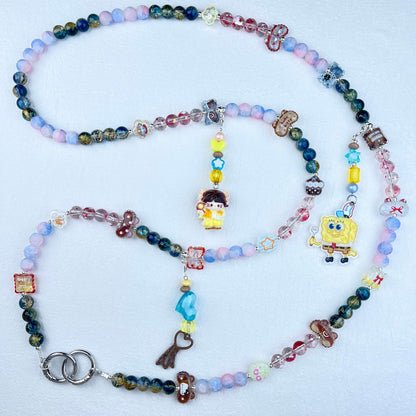 [Anniversary Celebration] Premium Handmade Glass Beads and Kawaii Decor Crossbody Chain