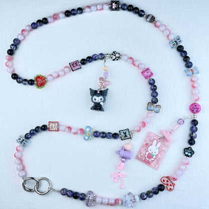 [Anniversary Celebration] Premium Handmade Glass Beads and Kawaii Decor Crossbody Chain