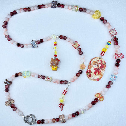 [Anniversary Celebration] Premium Handmade Glass Beads and Kawaii Decor Crossbody Chain