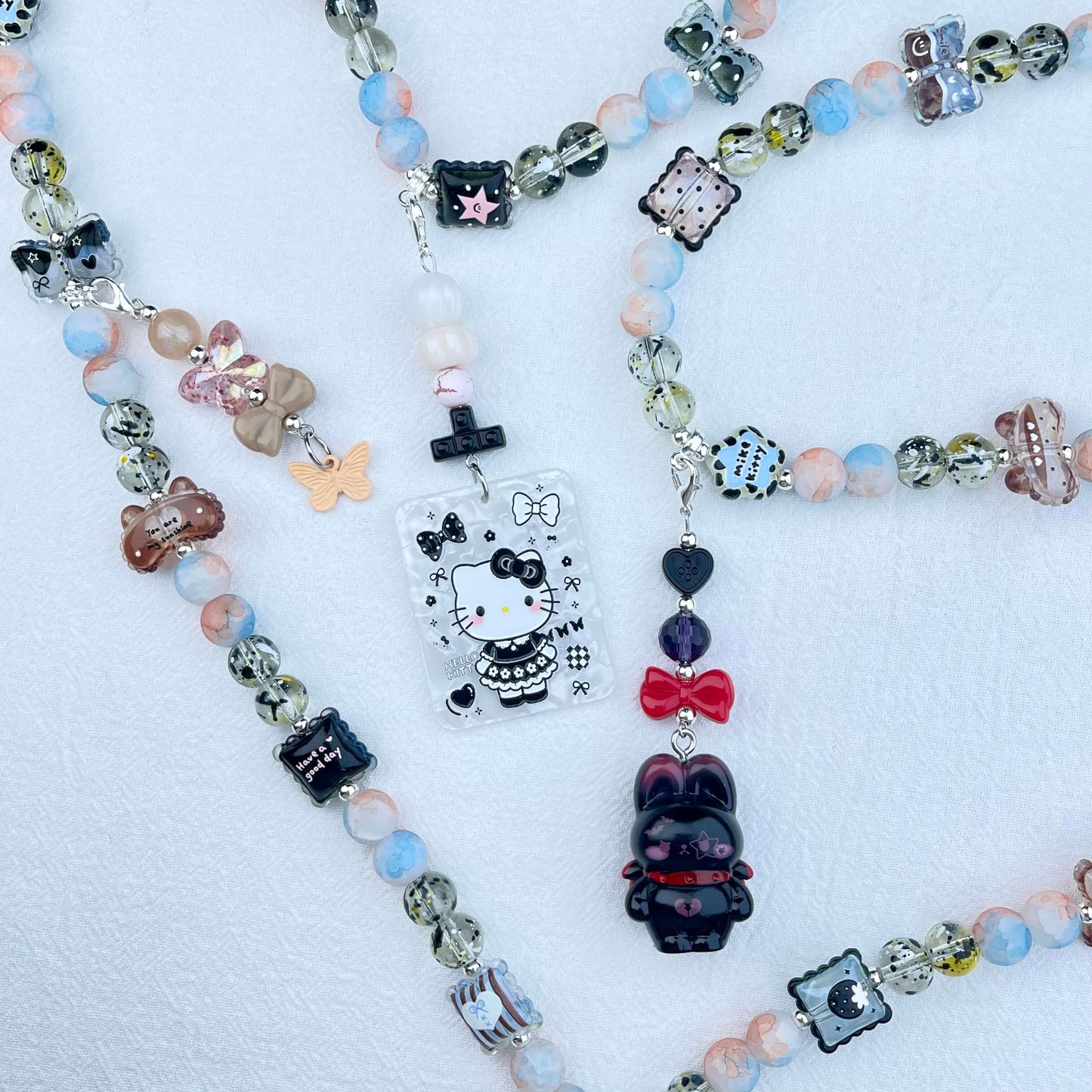 [Anniversary Celebration] Premium Handmade Glass Beads and Kawaii Decor Crossbody Chain