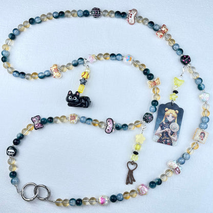 [Anniversary Celebration] Premium Handmade Glass Beads and Kawaii Decor Crossbody Chain