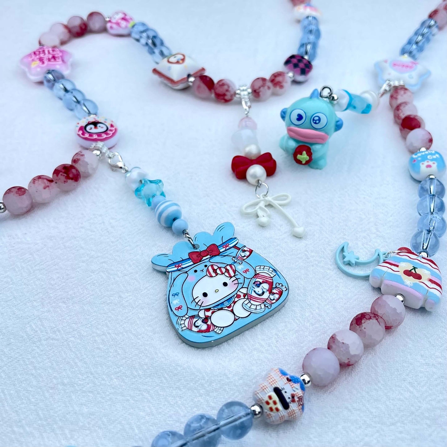 [Anniversary Celebration] Premium Handmade Glass Beads and Kawaii Decor Crossbody Chain