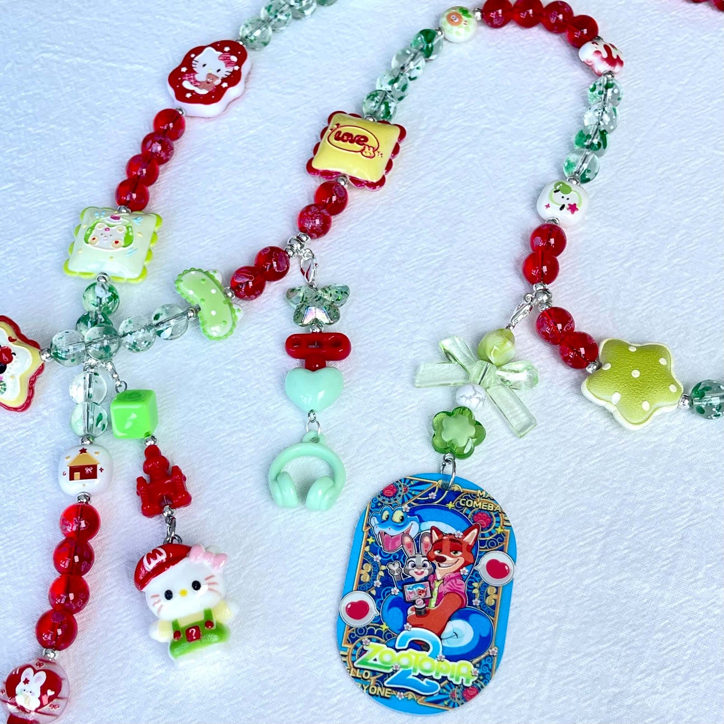 [Anniversary Celebration] Premium Handmade Glass Beads and Kawaii Decor Crossbody Chain