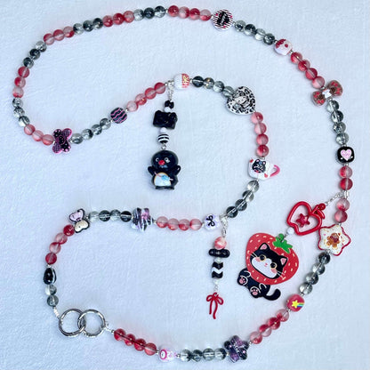 [Anniversary Celebration] Premium Handmade Glass Beads and Kawaii Decor Crossbody Chain