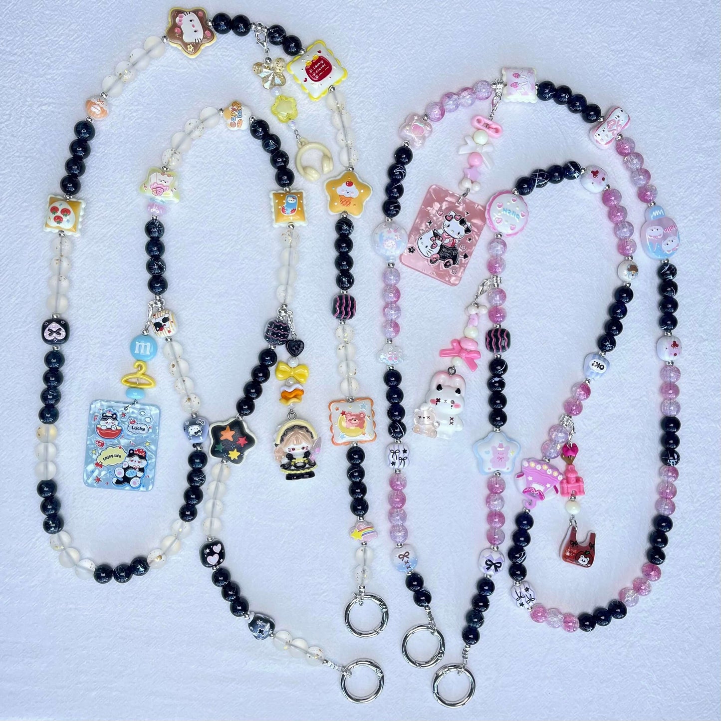 [Anniversary Celebration] Premium Handmade Glass Beads and Kawaii Decor Crossbody Chain