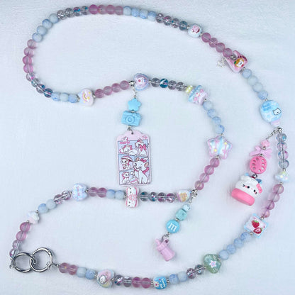 [Anniversary Celebration] Premium Handmade Glass Beads and Kawaii Decor Crossbody Chain