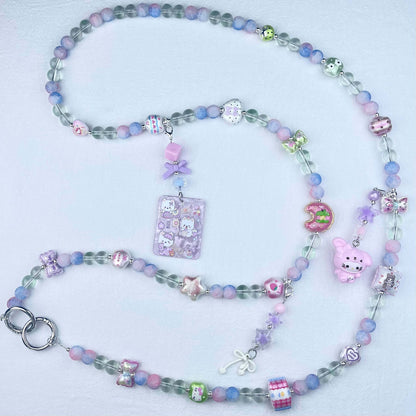 [Anniversary Celebration] Premium Handmade Glass Beads and Kawaii Decor Crossbody Chain