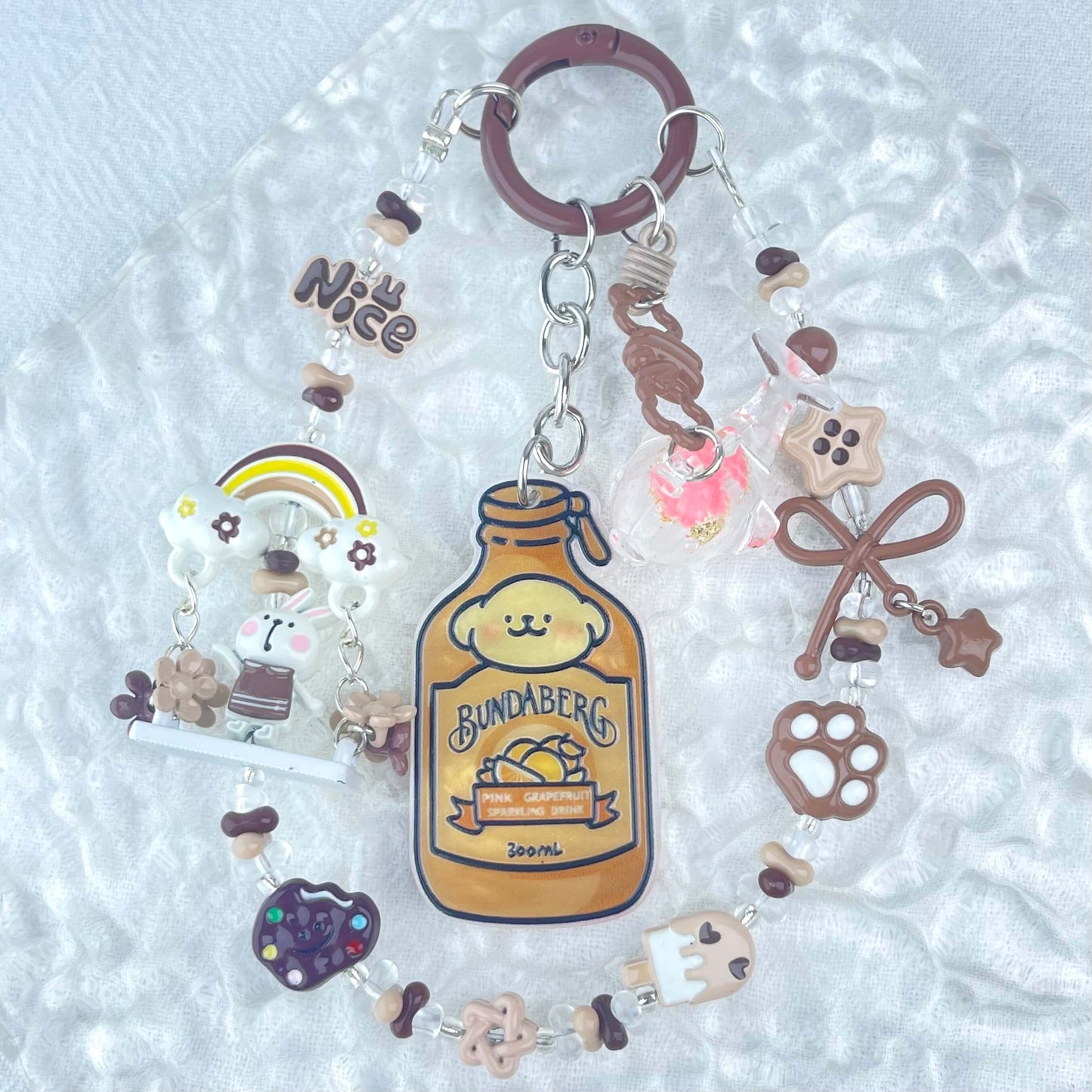 [Limited Edition] Premium Handmade Metal Alloy Kawaii Cutie and Acrylic Pad Phone Chains-Special Launch Price!