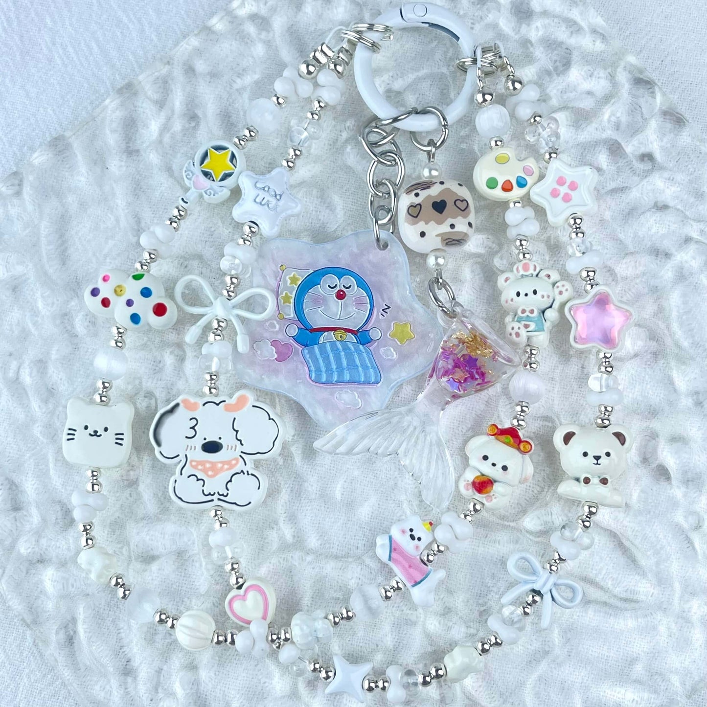 [Limited Edition] Premium Handmade Metal Alloy Kawaii Cutie and Acrylic Pad Phone Chains-Special Launch Price!