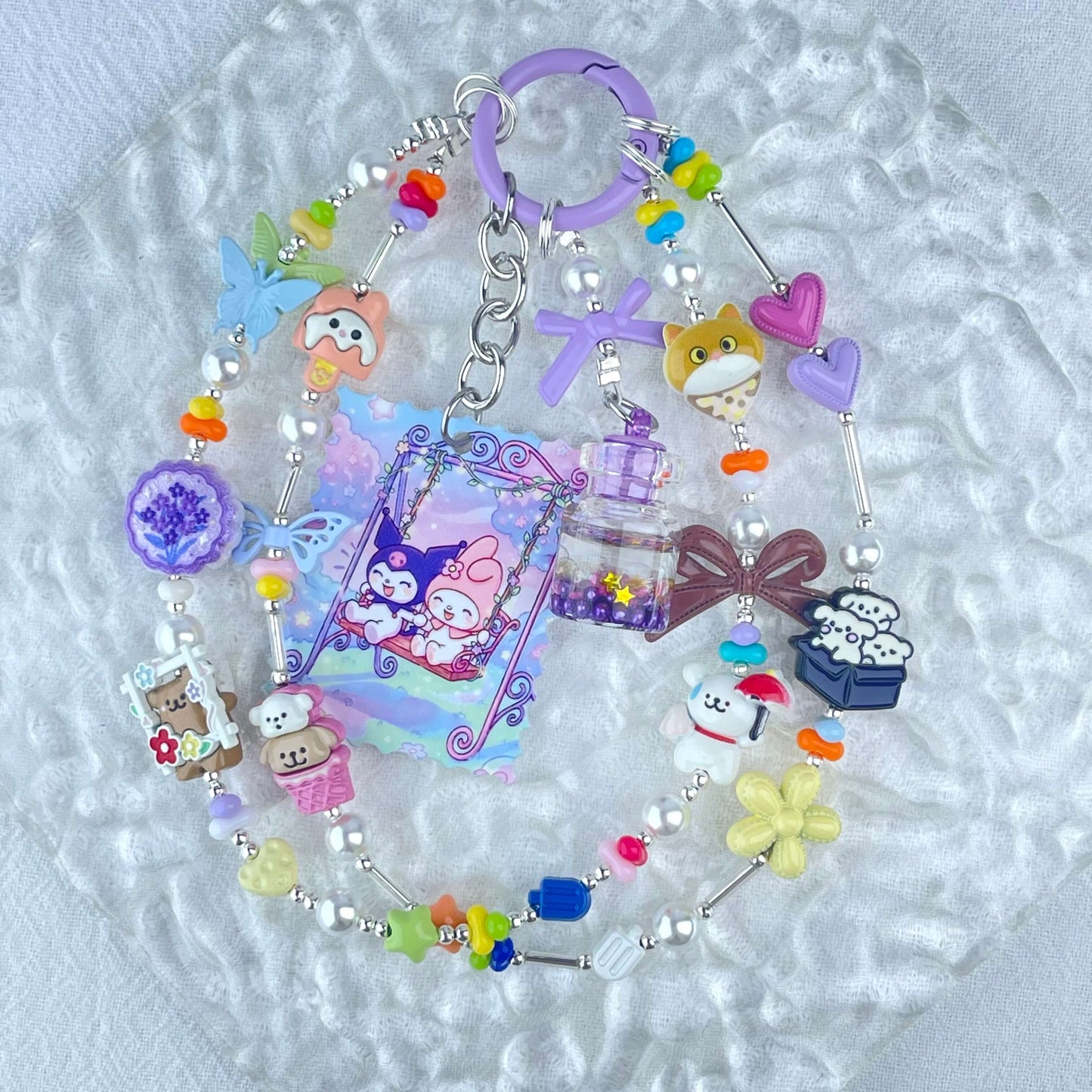 [Limited Edition] Premium Handmade Metal Alloy Kawaii Cutie and Acrylic Pad Phone Chains-Special Launch Price!