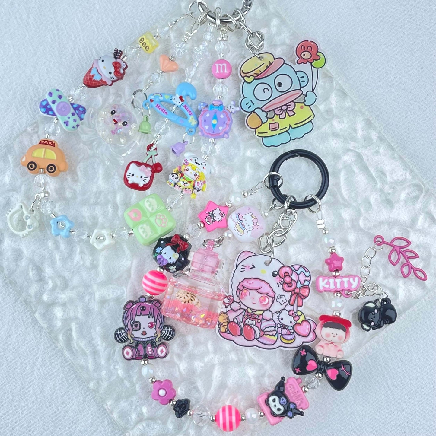 [Limited Edition] Premium Handmade Metal Alloy Kawaii Cutie and Acrylic Pad Phone Chains-Special Launch Price!