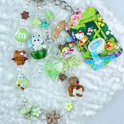 [Limited Edition] Premium Handmade Metal Alloy Kawaii Cutie and Acrylic Pad Phone Chains-Special Launch Price!