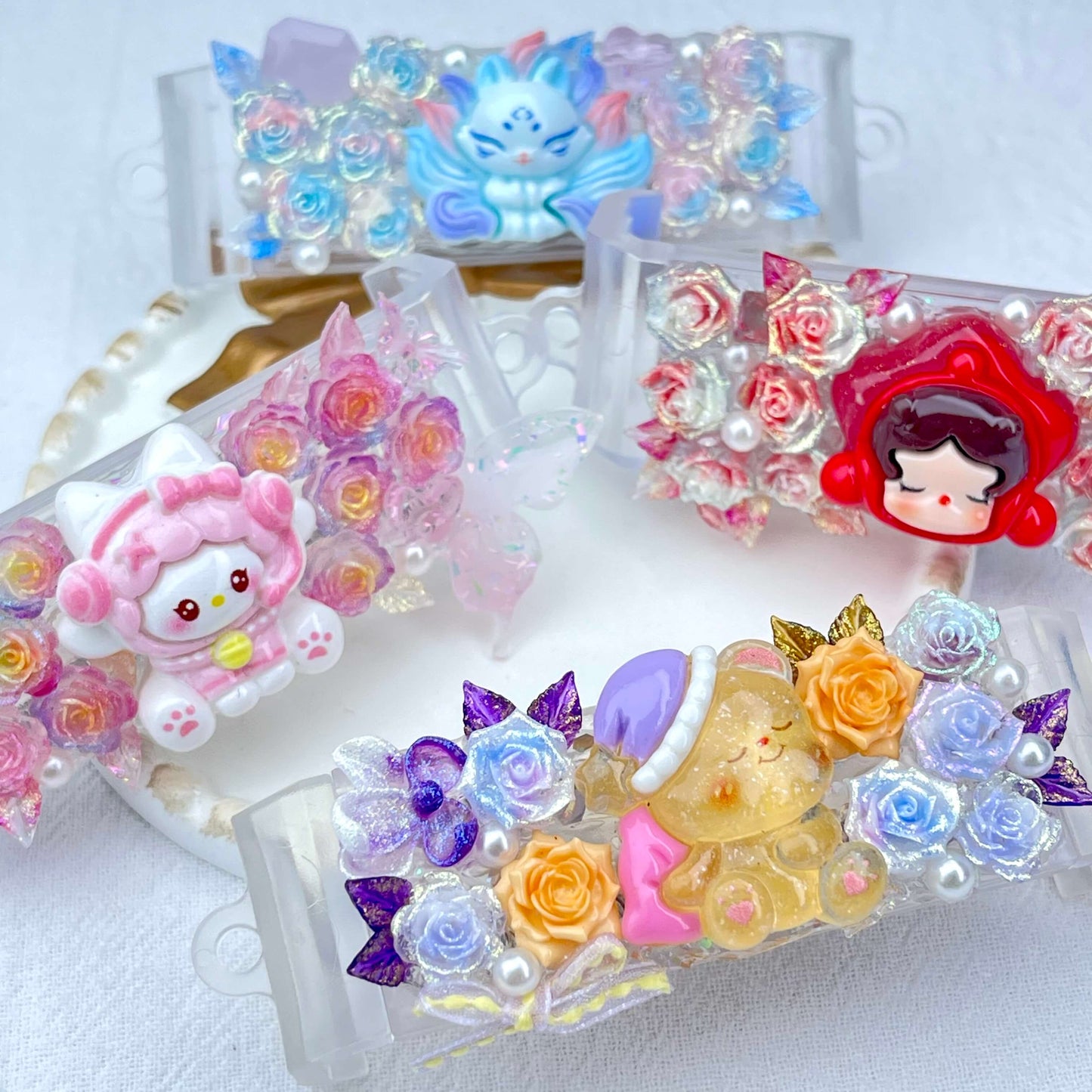 [New Arrival] Kawaii Cutie Flower Blossom Style Handmade Phone Clips-Special Launch Price!