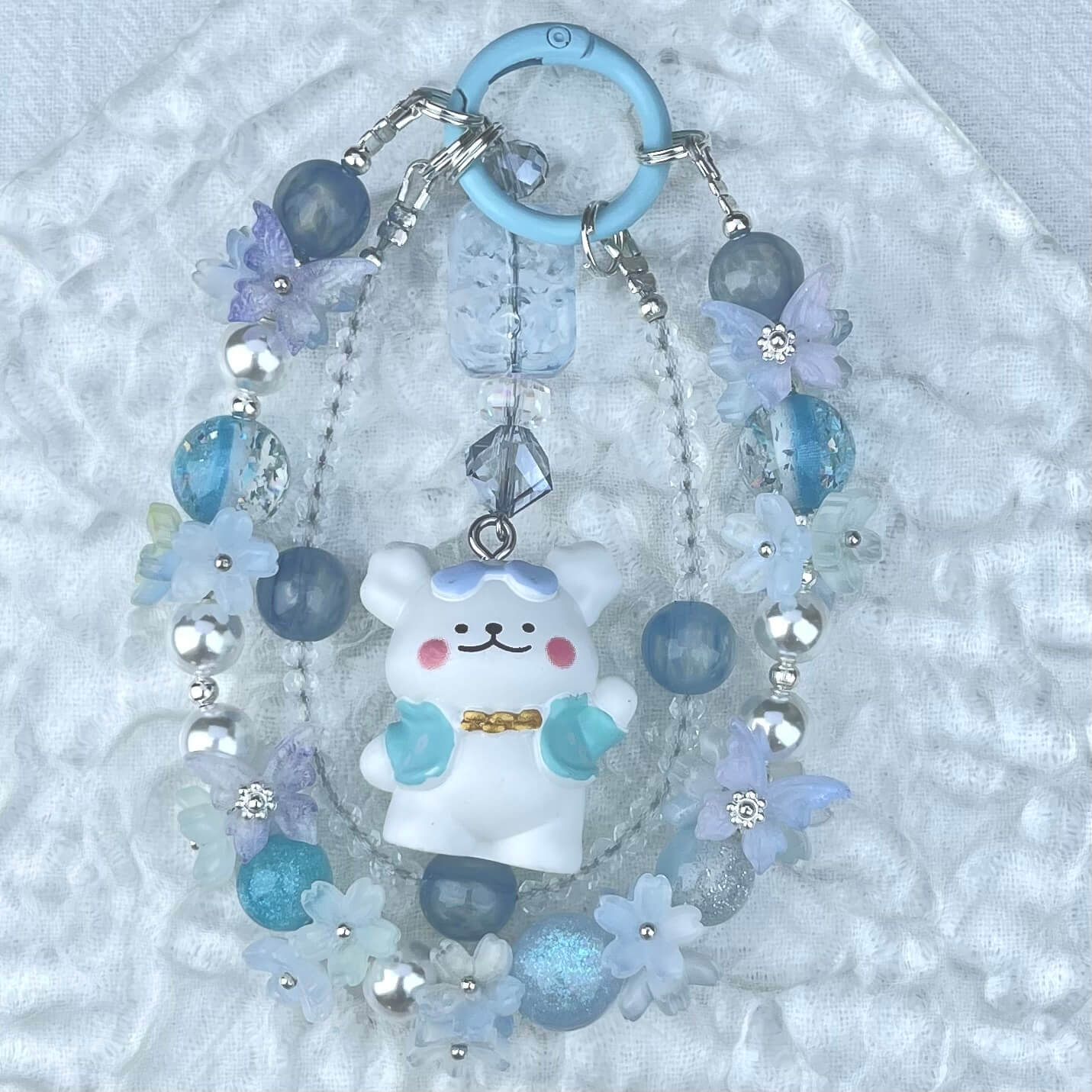 [Limited Edition] Premium Handmade Glittering and Flower Blossom Style Kawaii Cutie Phone Chains-Special Launch Price!