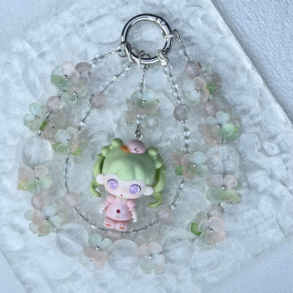 [Limited Edition] Premium Handmade Glittering and Flower Blossom Style Kawaii Cutie Phone Chains-Special Launch Price!