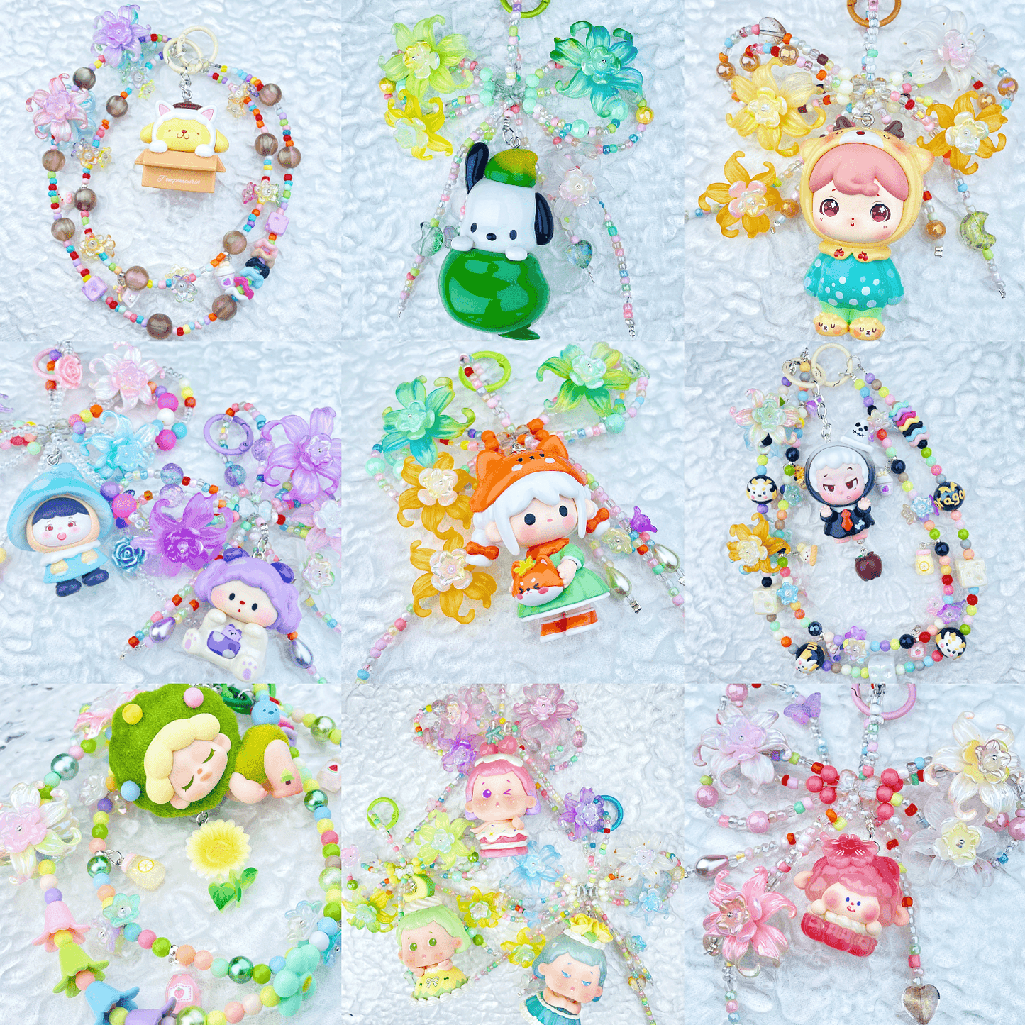 [Anniversary Celebration] ONLY BATCH Special Dolls Mini Beads and Blossom Phone Chains Bag Decor-Celebration Special Price!-THIS WEEKEND ONLY