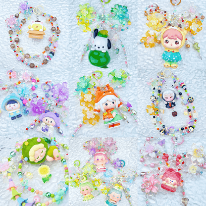 [Anniversary Celebration] ONLY BATCH Special Dolls Mini Beads and Blossom Phone Chains Bag Decor-Celebration Special Price!-THIS WEEKEND ONLY