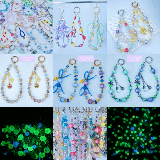 [New Arrival] Special Effect Beads (Color Changing/Glow In The Dark) Glittering Phone Chains-Special Launch Price!