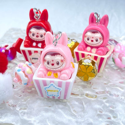 [Live Exclusive] Premium Handmade Newest Standing/Sitting Cutie Keychain- with New Fluffy Style & Special Launch Fruit Play