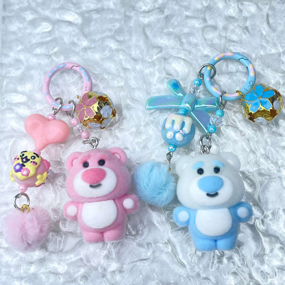 [Live Exclusive] Premium Handmade Newest Standing/Sitting Cutie Keychain- with New Fluffy Style & Special Launch Fruit Play