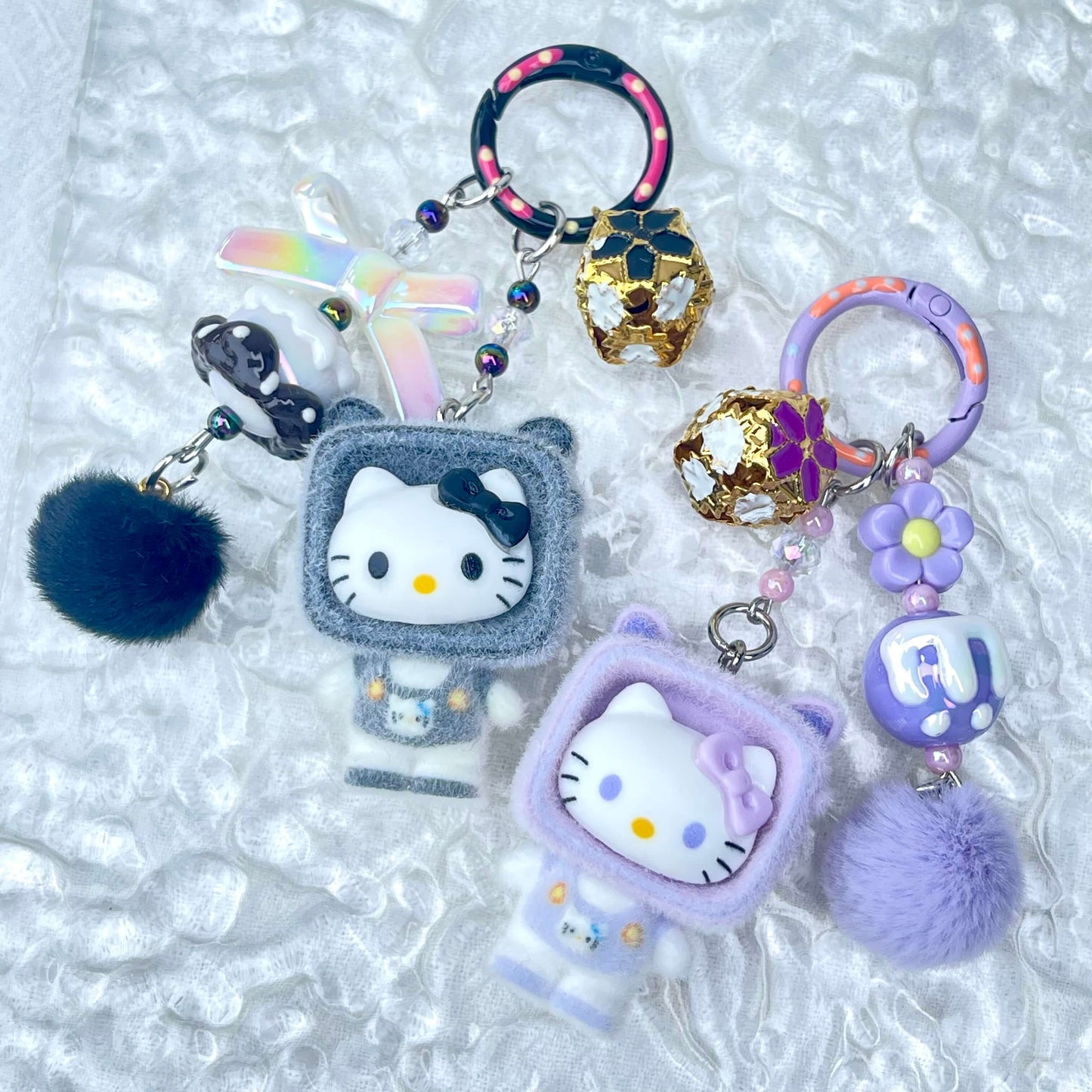 [Live Exclusive] Premium Handmade Newest Standing/Sitting Cutie Keychain- with New Fluffy Style & Special Launch Fruit Play