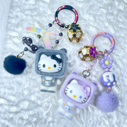 [Live Exclusive] Premium Handmade Newest Standing/Sitting Cutie Keychain- with New Fluffy Style & Special Launch Fruit Play