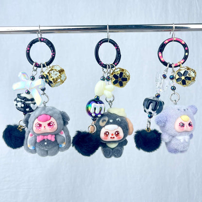 [Live Exclusive] Premium Handmade Newest Standing/Sitting Cutie Keychain- with New Fluffy Style & Special Launch Fruit Play
