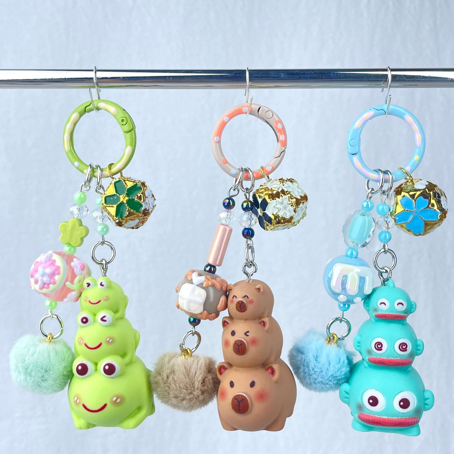 [Live Exclusive] Premium Handmade Newest Standing/Sitting Cutie Keychain- with New Fluffy Style & Special Launch Fruit Play