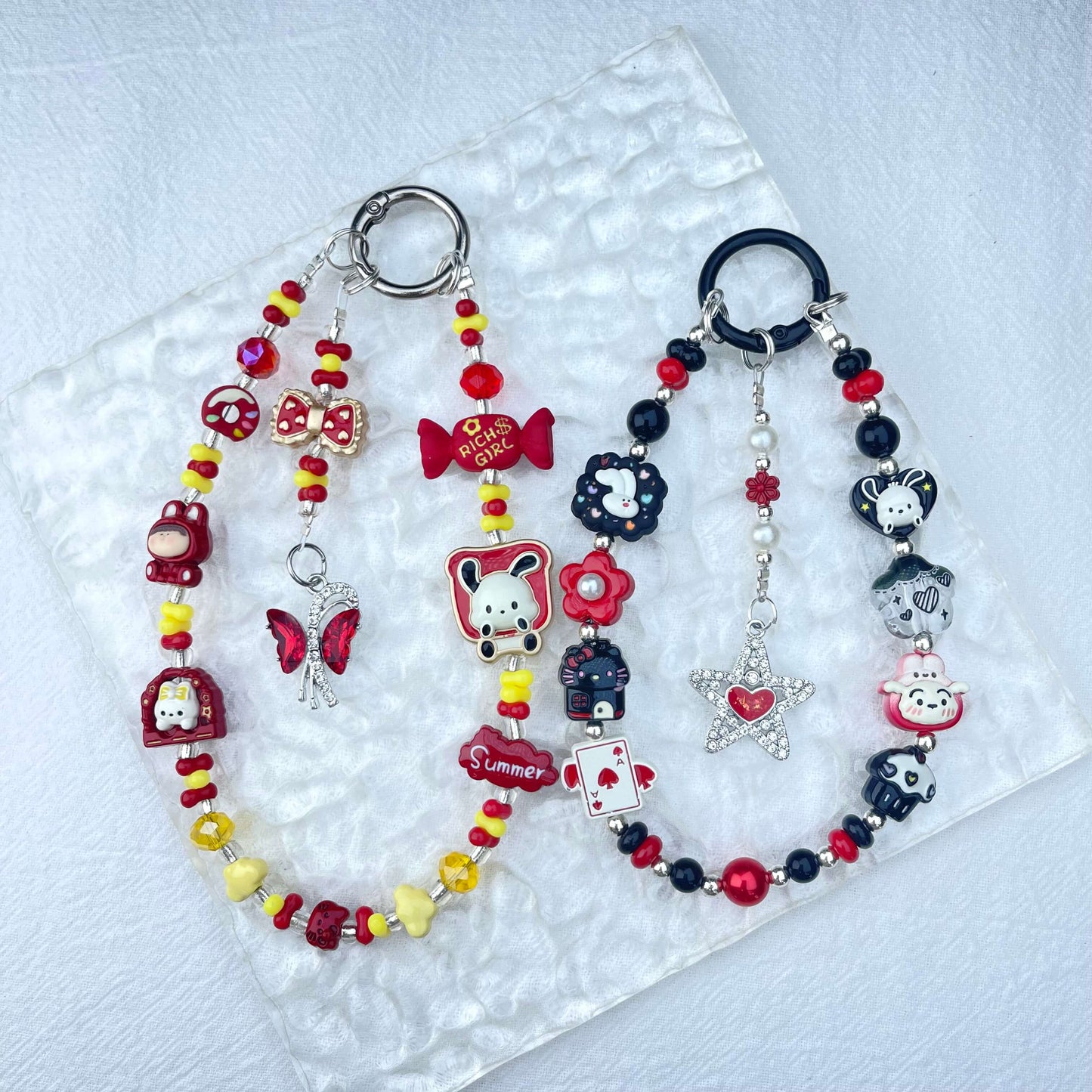 [Anniversary Celebration] Handmade Metal Alloy Decor and Glow In The Dark Decor Kawaii Phone Chains-Celebration Special Price!