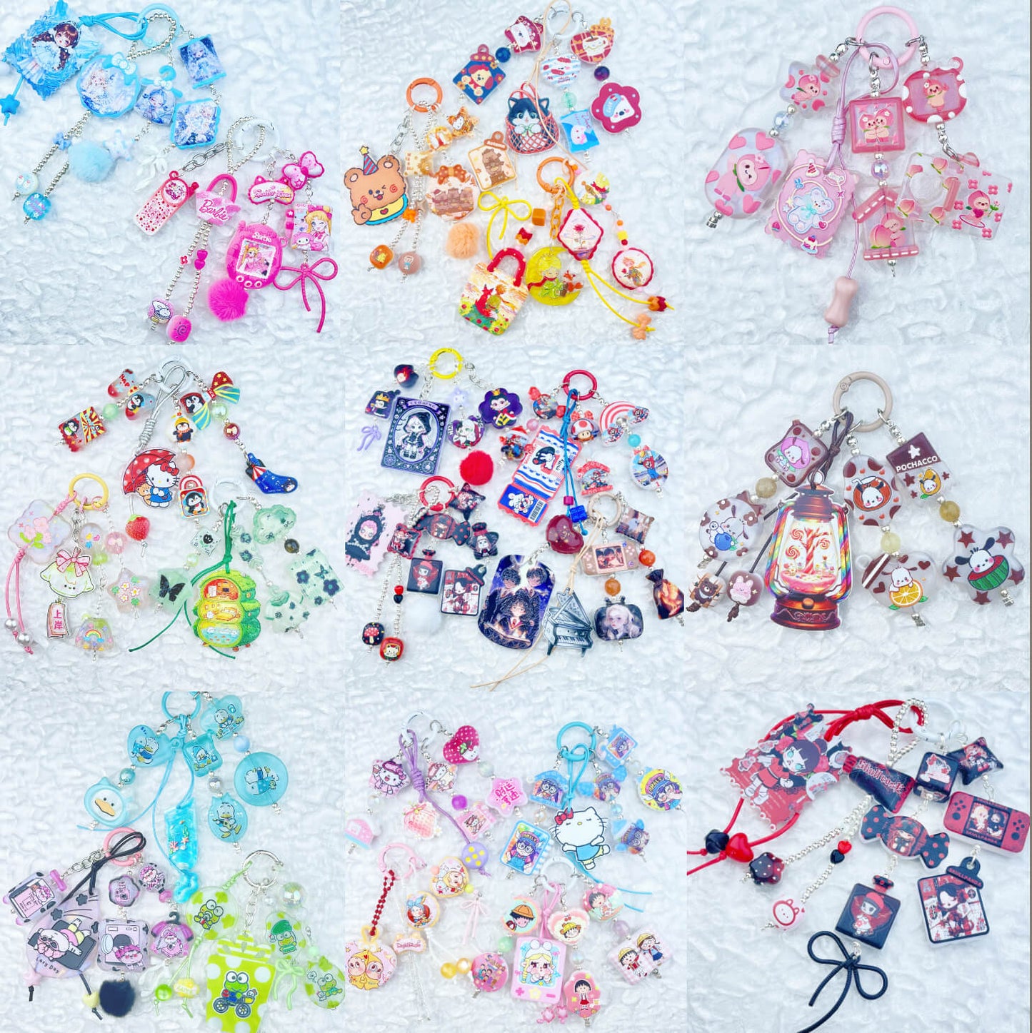 [Anniversary Celebration] Special Batch Set Decor Beads and Acrylic Pads Phone Decor Keychains-Celebration Special Price!-THIS WEEKEND ONLY