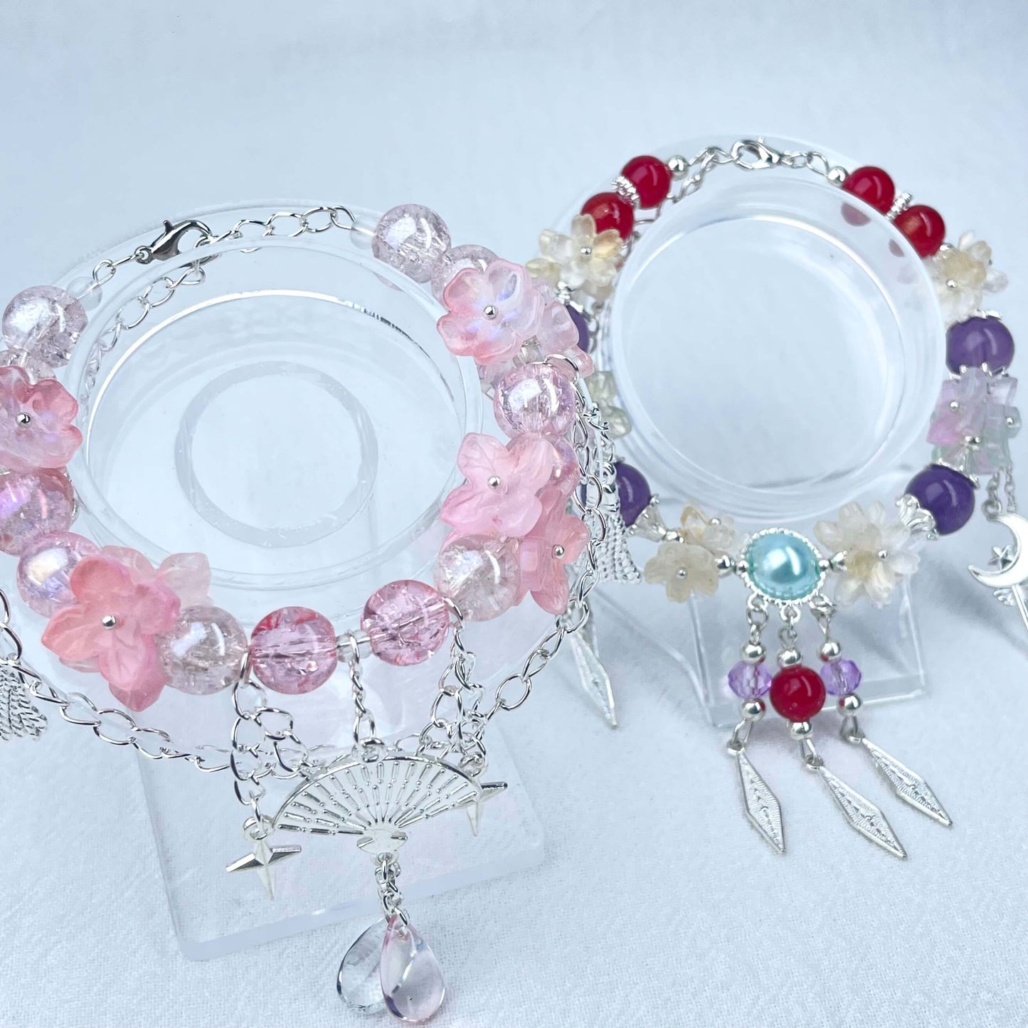 [Holiday Celebration] Premium Handmade Styles and Flower Blossom Styles Single Ring Bracelet-With Hidden Styles!