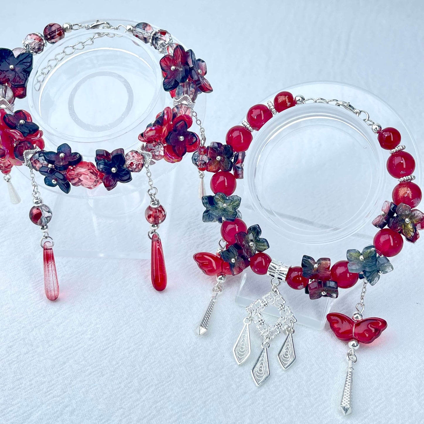 [Holiday Celebration] Premium Handmade Styles and Flower Blossom Styles Single Ring Bracelet-With Hidden Styles!