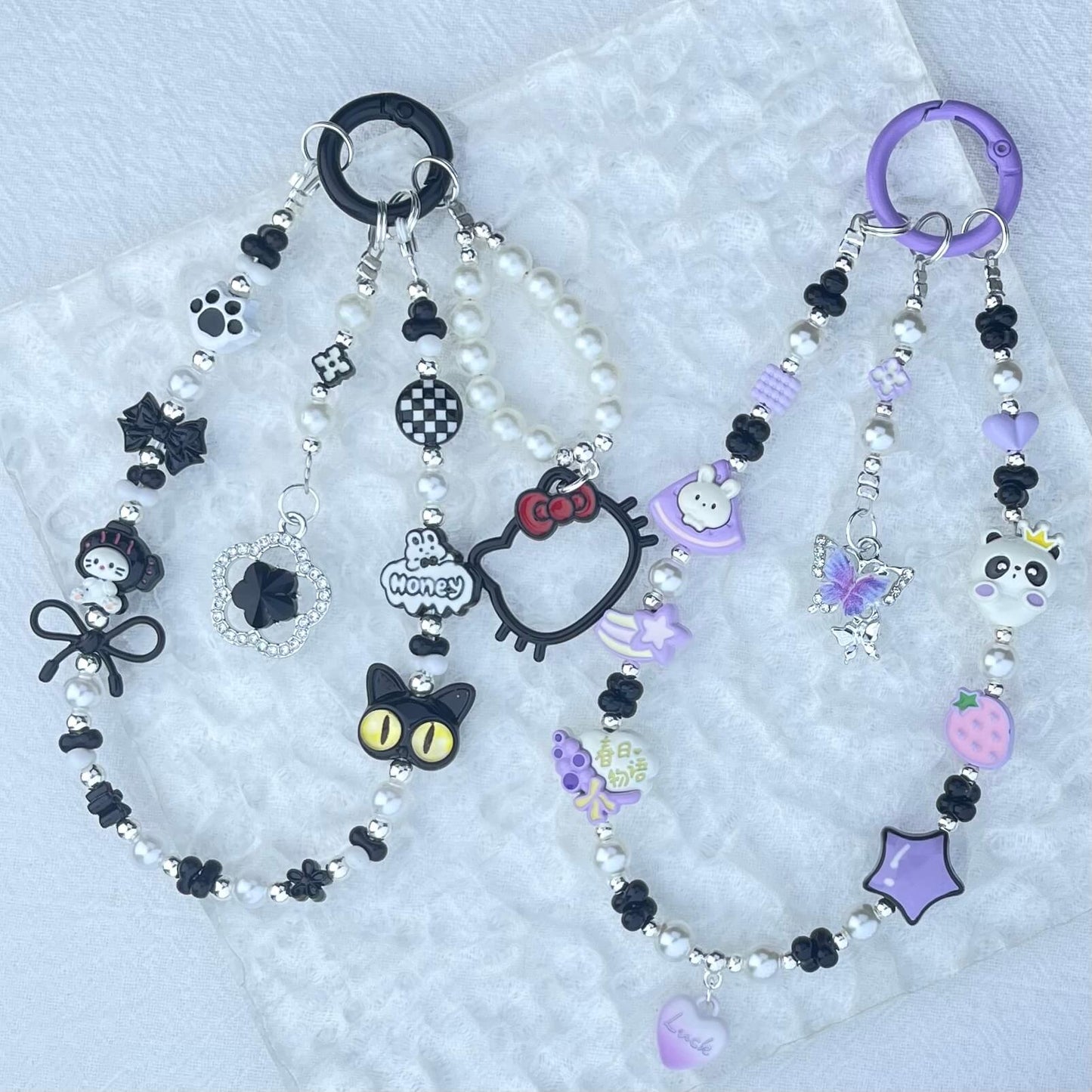 [Anniversary Celebration] Handmade Metal Alloy Decor and Glow In The Dark Decor Kawaii Phone Chains-Celebration Special Price!
