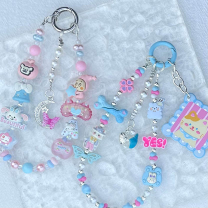 [Anniversary Celebration] Handmade Metal Alloy Decor and Glow In The Dark Decor Kawaii Phone Chains-Celebration Special Price!
