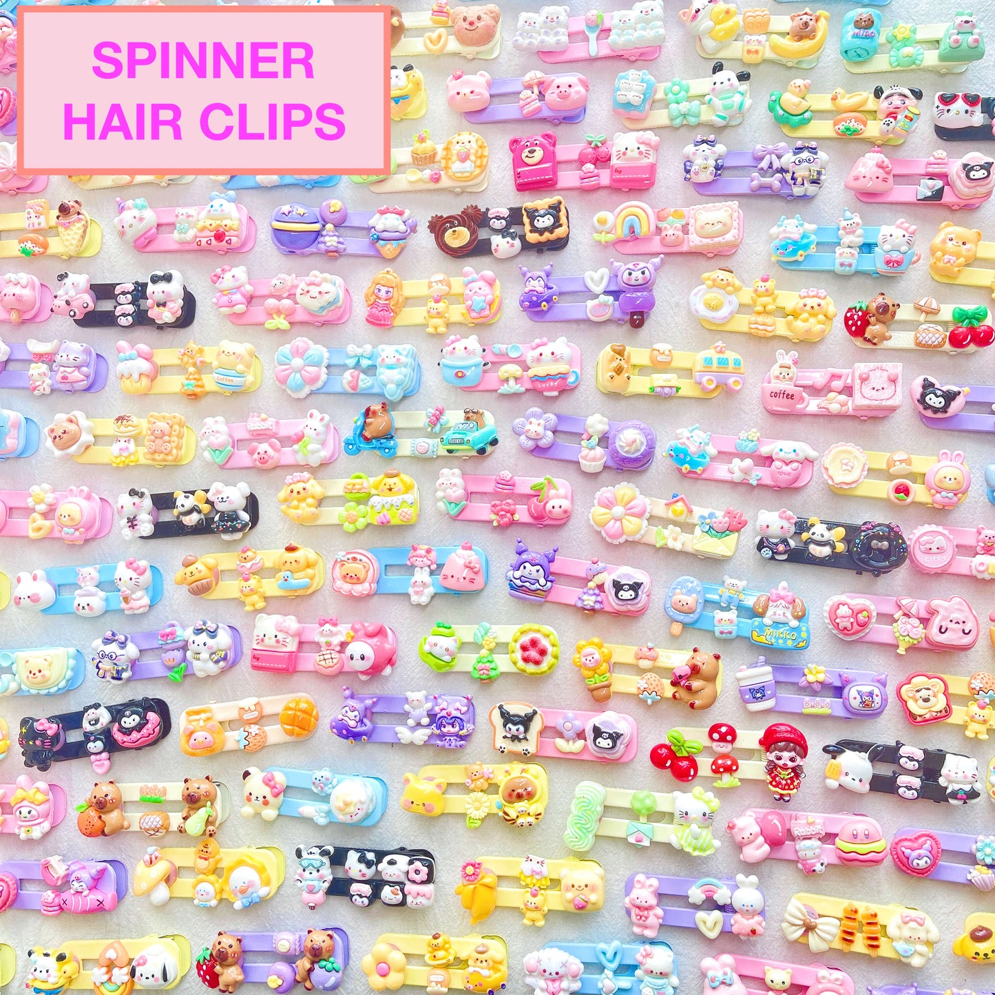 [NEW BATCH] SPINNING Kawaii Cute Limited Edition Hair Clips