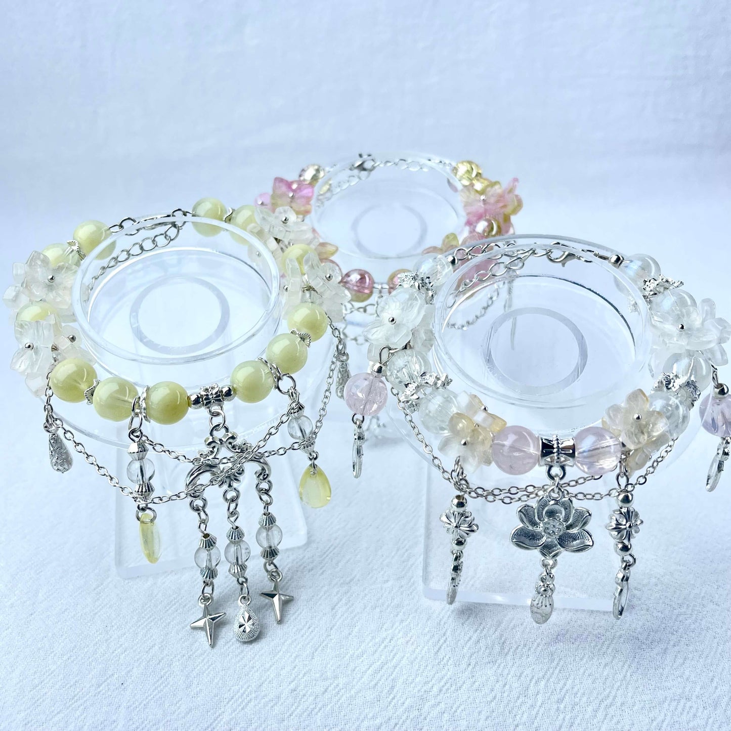 [Holiday Celebration] Premium Handmade Styles and Flower Blossom Styles Single Ring Bracelet-With Hidden Styles!