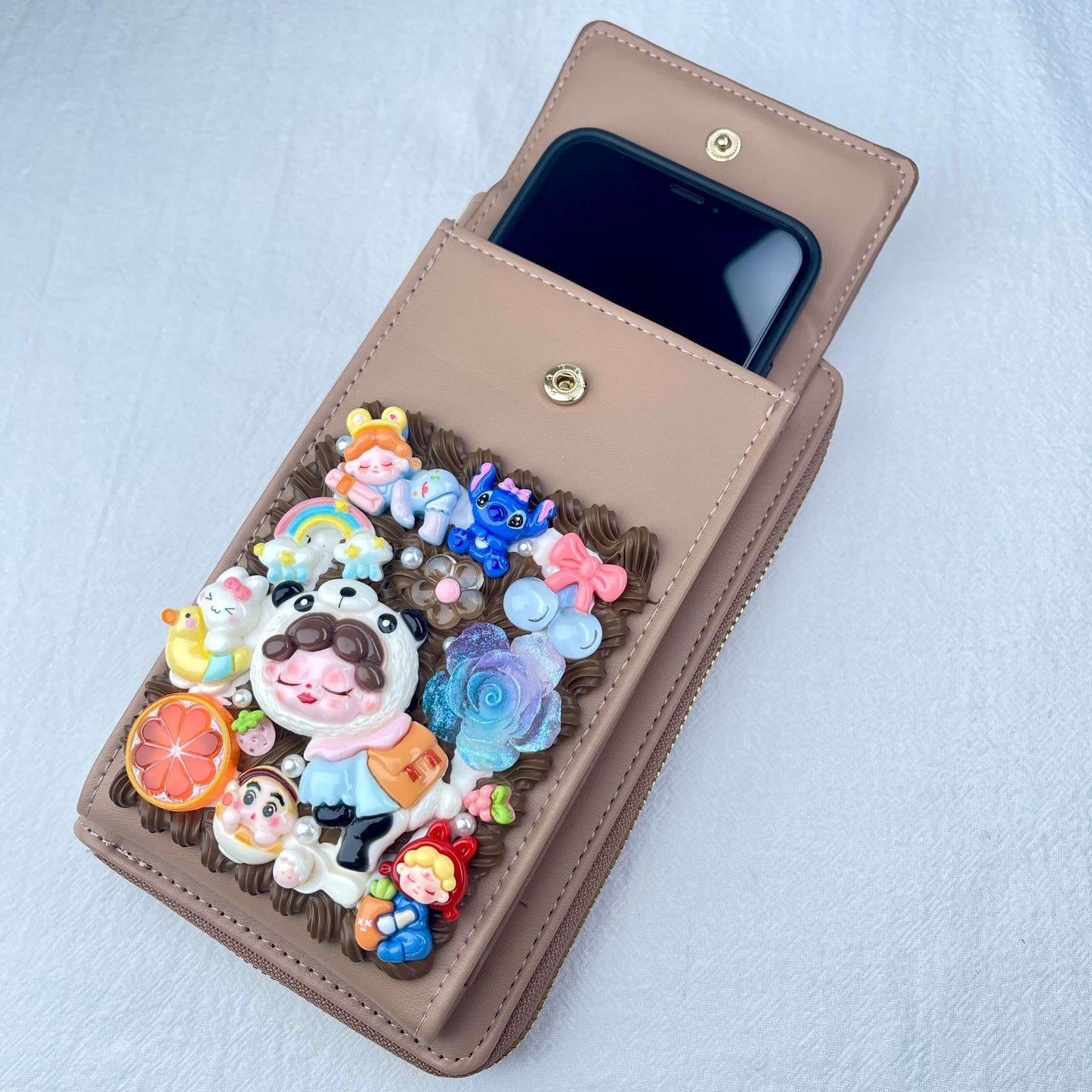 [Holiday Celebration] Kawaii Cream Gel Handmade Cross-Body Bag Phone Purse