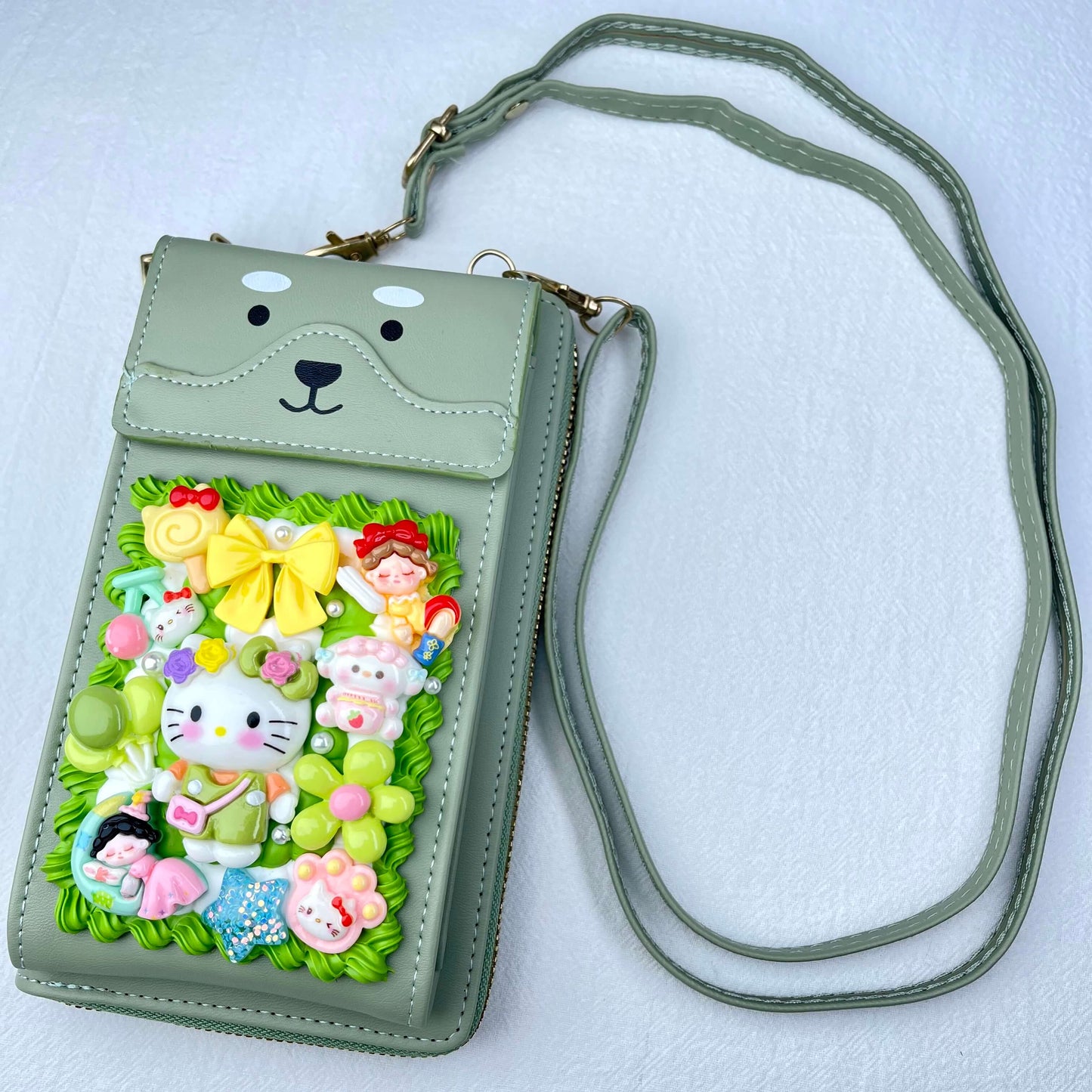 [Holiday Celebration] Kawaii Cream Gel Handmade Cross-Body Bag Phone Purse