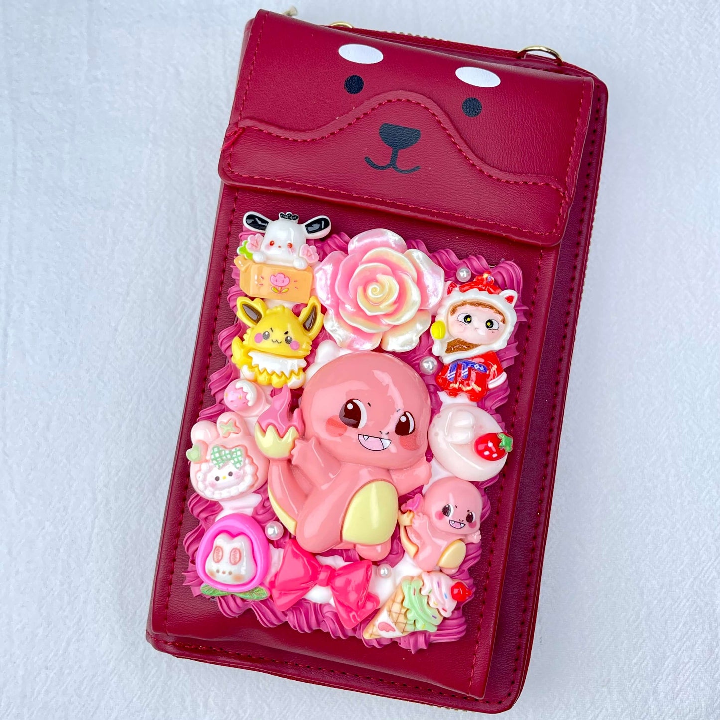 [Holiday Celebration] Kawaii Cream Gel Handmade Cross-Body Bag Phone Purse